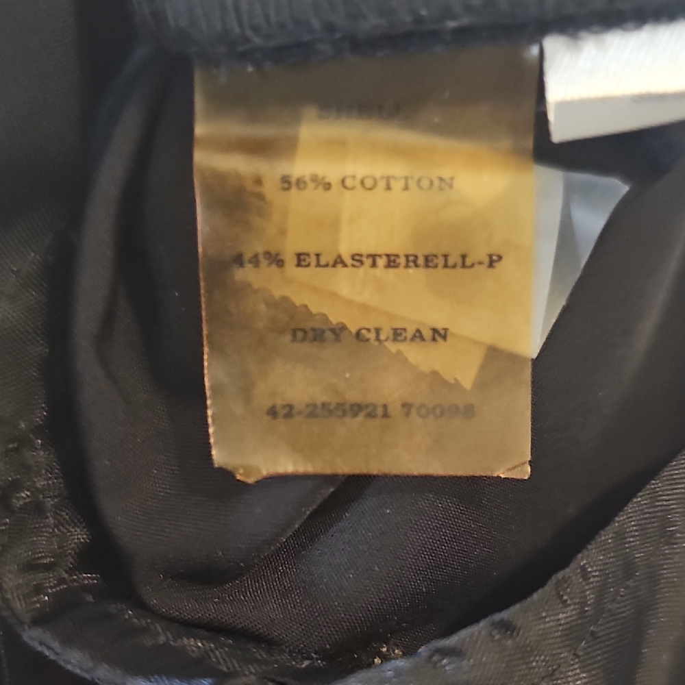 Ann Taylor Navy Side Zip Button-Front Wide Leg  Trousers Size 12 EUC - Picture 12 of 12